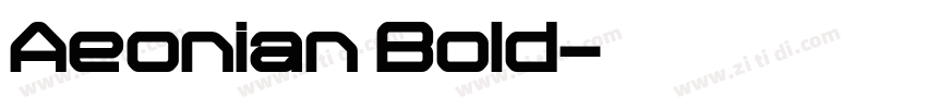 Aeonian Bold字体转换